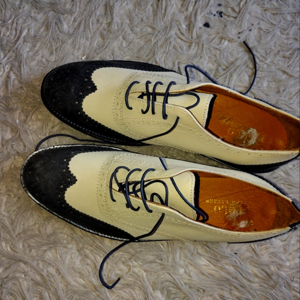 Polo Ralph Lauren  Men Black and white size 10.5 loafers new without box.
